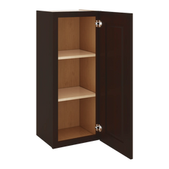 J&K Java Coffee S1 Single Door Wall Cabinet - 15" W x 36" H