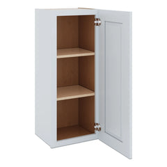 J&K White Shaker S8 Single Door Wall Cabinet - 15" W x 36" H