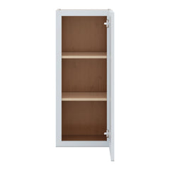 J&K White Shaker S8 Single Door Wall Cabinet - 15" W x 36" H