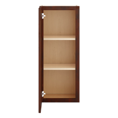 J&K Mahogany J5 Single Door Wall Cabinet - 15" W x 36" H