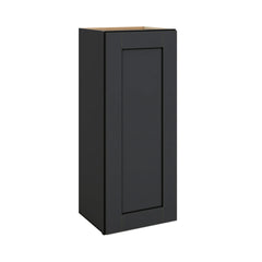 Modernform Cabinet Onyx Black Shaker 15" W X 36" H X 12" D Single Door Wall Cabinet