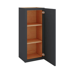 Modernform Cabinet Onyx Black Shaker 15" W X 36" H X 12" D Single Door Wall Cabinet