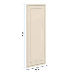 J&K Pearl Glazed H9 Dummy Door Panel 15" W x 42" H