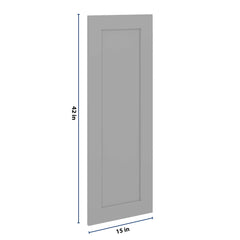 J&K Castle Grey S5 Dummy Door Panel 15" W x 42" H