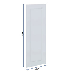 J&K White Shaker S8 Dummy Door Panel 15" W x 42" H