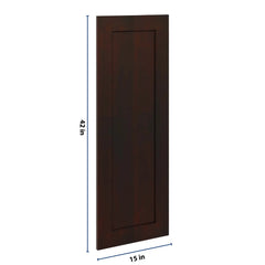 J&K Java Coffee S1 Dummy Door Panel 15" W x 42" H