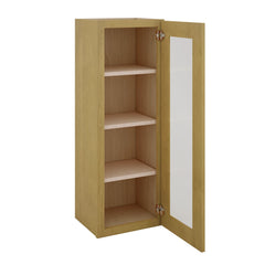 Modernform Cabinet Natural Shaker 15" W X 42" H X 12" D Single Glass Door Wall Cabinet