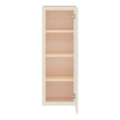 Modernform Cabinet Slim Dove White 15" W X 42" H X 12" D Single Glass Door Wall Cabinet
