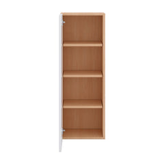 Modernform Cabinet Matte White 15" W X 42" H X 12" D Single Glass Door Wall Cabinet