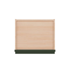 Modernform Cabinet Slim Sage Green 15" W X 42" H X 12" D Single Glass Door Wall Cabinet