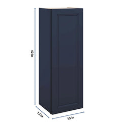 J&K Naval B7 Single Door Wall Cabinet - 15" W x 42" H