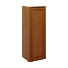 J&K Mocha Glazed K10 Single Door Wall Cabinet - 15" W x 42" H