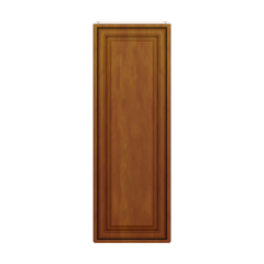 J&K Mocha Glazed K10 Single Door Wall Cabinet - 15" W x 42" H