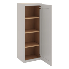 CNC Luxor Misty Grey 15" W X 42" H Single Door Wall Cabinet