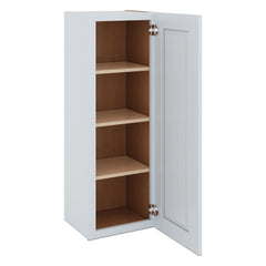 J&K White Shaker S8 Single Door Wall Cabinet - 15" W x 42" H