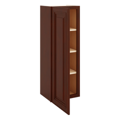 J&K Mahogany J5 Single Door Wall Cabinet - 15" W x 42" H