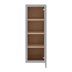 J&K Castle Grey S5 Single Door Wall Cabinet - 15" W x 42" H