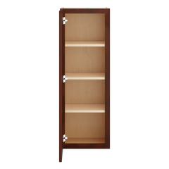 J&K Mahogany J5 Single Door Wall Cabinet - 15" W x 42" H