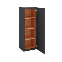 Modernform Cabinet Onyx Black Shaker 15" W X 42" H X 12" D Single Door Wall Cabinet