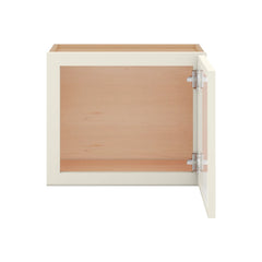 Modernform Cabinet Slim Dove White 18" W X 15" H X 12" D Single Glass Door Wall Cabinet
