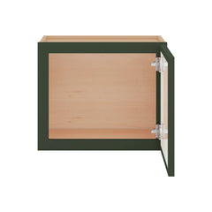 Modernform Cabinet Slim Sage Green 18" W X 15" H X 12" D Single Glass Door Wall Cabinet
