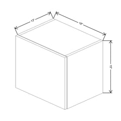 Fabuwood Illume Catalina Bianco Matte 15" High Lift Up Wall