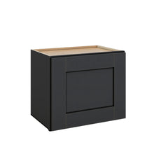 Modernform Cabinet Onyx Black Shaker 18" W X 15" H X 12" D Single Door Wall Cabinet