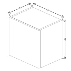 Fabuwood Illume Catalina Bianco Matte 18" High Lift Up Wall