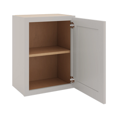 CNC Luxor 5-Piece Misty Grey 18" W X 24" H Single Door Wall Cabinet