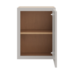 CNC Luxor 5-Piece Misty Grey 18" W X 24" H Single Door Wall Cabinet