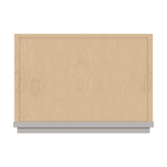 CNC Luxor 5-Piece Misty Grey 18" W X 24" H Single Door Wall Cabinet
