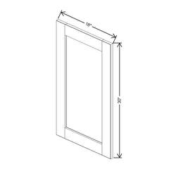 J&K Almond S2 Dummy Door Panel 18" W x 30" H