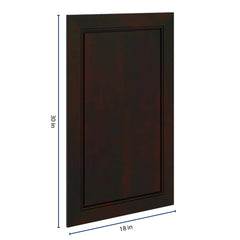 J&K Espresso K8 Dummy Door Panel 18" W x 30" H