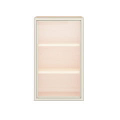 Modernform Cabinet Slim Dove White 18" W X 30" H X 12" D Single Glass Door Wall Cabinet