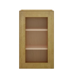 Modernform Cabinet Natural Shaker 18" W X 30" H X 12" D Single Glass Door Wall Cabinet