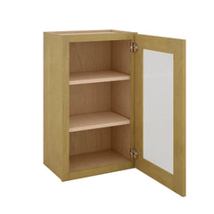 Modernform Cabinet Natural Shaker 18" W X 30" H X 12" D Single Glass Door Wall Cabinet