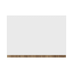 Modernform Cabinet Walnut 18" W X 30" H X 12" D Single Glass Door Wall Cabinet