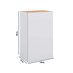 Modernform Cabinet Matte White 18" W X 30" H X 12" D Single Door Wall Cabinet