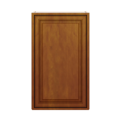 J&K Mocha Glazed K10 Single Door Wall Cabinet - 18" W x 30" H