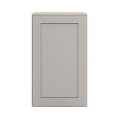 CNC Luxor 5-Piece Misty Grey 18" W X 30" H Single Door Wall Cabinet