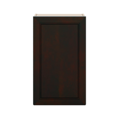J&K Espresso K8 Single Door Wall Cabinet - 18" W x 30" H