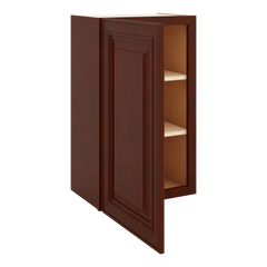 J&K Mahogany J5 Single Door Wall Cabinet - 18" W x 30" H