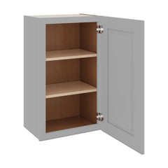 J&K Castle Grey S5 Single Door Wall Cabinet - 18" W x 30" H
