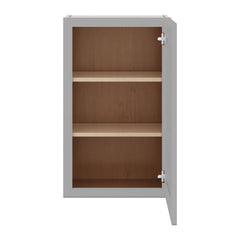 J&K Castle Grey S5 Single Door Wall Cabinet - 18" W x 30" H