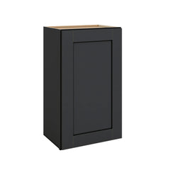 Modernform Cabinet Onyx Black Shaker 18" W X 30" H X 12" D  Single Door Wall Cabinet