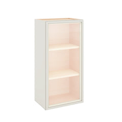 Modernform Cabinet Slim Dove White 18" W X 36" H X 12" D Single Glass Door Wall Cabinet