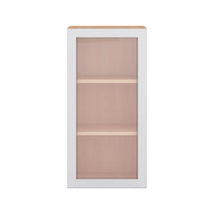 Modernform Cabinet Matte White 18" W X 36" H X 12" D Single Glass Door Wall Cabinet