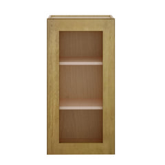 Modernform Cabinet Natural Shaker 18" W X 36" H X 12" D Single Glass Door Wall Cabinet