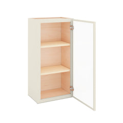 Modernform Cabinet Slim Dove White 18" W X 36" H X 12" D Single Glass Door Wall Cabinet