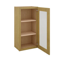 Modernform Cabinet Natural Shaker 18" W X 36" H X 12" D Single Glass Door Wall Cabinet